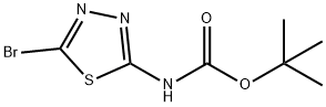 N-BOC-2-アミノ-5-ブロモ[1,3,4]チアジアゾール 化学構造式