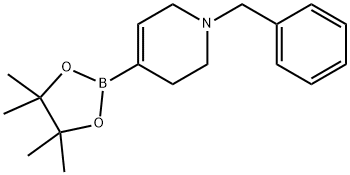 1-苄基-1,2,3,6-四氢吡啶-4-硼酸频哪醇酯 结构式
