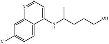 4-[(7-氯-4-喹啉)氨基]-1-戊醇 结构式
