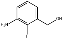 (3-アミノ-2-フルオロフェニル)メタノール 化学構造式