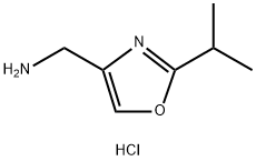 4-(Aminomethyl)-2-isopropyloxazolehydrochloride Struktur