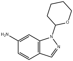 1-(Tetrahydro-pyran-2-yl)-1H-indazol-6-ylamine Struktur