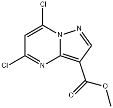 5,7-二氯吡唑并[1,5-A]嘧啶-3-甲酸甲酯,1053656-37-3,结构式