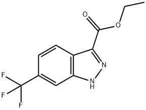6-三氟甲基-1H-吲唑-3-甲酸乙酯, 1053656-54-4, 结构式