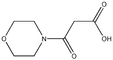 3-morpholin-4-yl-3-oxopropanoic acid Struktur