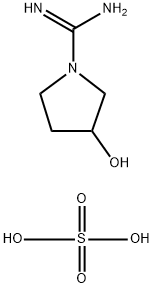 3-hydroxypyrrolidine-1-carboxamidine sulfate Struktur