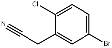 2-(5-bromo-2-chlorophenyl)acetonitrile Structure