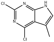 2,4-二氯-5-甲基-7H-吡咯[2,3-D]嘧啶 结构式