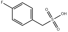 4-フルオロフェニルメタンスルホン酸 化学構造式