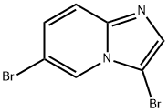 3,6-ジブロモイミダゾ[1,2-A]ピリジン 化学構造式
