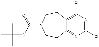 Tert-Butyl2,4-Dichloro-5,6,8,9-Tetrahydropyrimido[4,5-D]Azepine-7-Carboxylate Structure