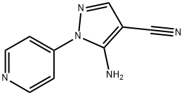 5-氨基-1-(4-吡啶基)-1H-吡唑-4-甲腈, 106898-37-7, 结构式