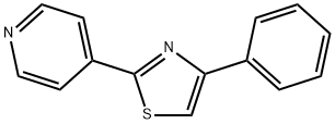4-Phenyl-2-(4-pyridyl)thiazole, 97% Structure