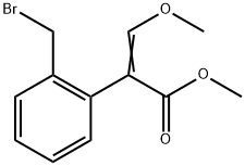 2-(溴甲基)-ALPHA-(甲氧基亚甲基)苯乙酸甲酯 结构式