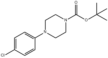 tert-butyl 4-(4-chlorophenyl)piperazine-1-carboxylate Struktur