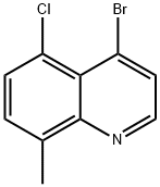 4-BROMO-5-CHLORO-8-METHYLQUINOLINE Structure