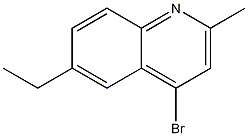 4-BROMO-6-ETHYL-2-METHYLQUINOLINE Structure