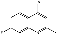 4-BROMO-7-FLUORO-2-METHYLQUINOLINE Structure