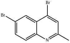 4,6-DIBROMO-2-METHYLQUINOLINE Structure