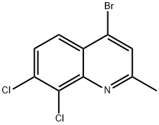4-BROMO-7,8-DICHLORO-2-METHYLQUINOLINE Struktur