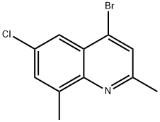 4-BROMO-6-CHLORO-2,8-DIMETHYLQUINOLINE Structure