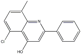 5-CHLORO-8-METHYL-2-PHENYL-4-QUINOLINOL Structure