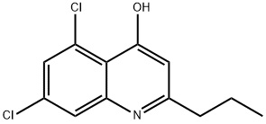 5,7-DICHLORO-2-PROPYL-4-QUINOLINOL Structure