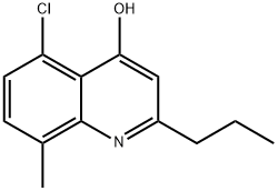 5-CHLORO-8-METHYL-2-PROPYL-4-QUINOLINOL Structure