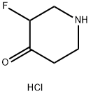 3-氟-4-哌啶酮盐酸盐, 1070896-59-1, 结构式