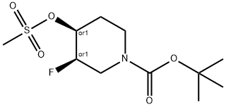 시스-tert-부틸3-플루오로-4-(메틸술포닐옥시)피페리딘-1-카르복실레이트