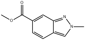 Methyl 2-methylindazole-6-carboxylate Struktur