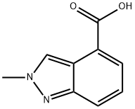 2-Methylindazole-4-carboxylic acid Struktur