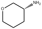 (R)-テトラヒドロ-2H-ピラン-3-アミン 化学構造式