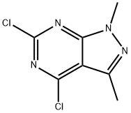 4,6-二氯-1,3-二甲基-1H-吡唑并[3,4-D]嘧啶 结构式