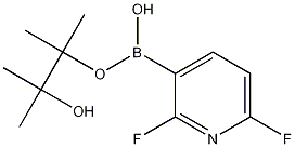 2,6-DIFLUOROPYRIDINE-3-BORONIC ACID, PINACOL ESTER Structure