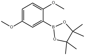 2,5-ジメトキシフェニルボロン酸ピナコールエステル 化学構造式