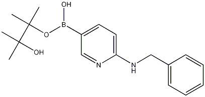 6-苄氨基吡啶-3-硼酸频哪酯 结构式