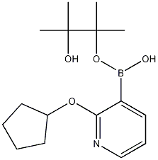 2-(CYCLOPENTYLOXY)PYRIDINE-3-BORONIC ACID PINACOL ESTER Structure