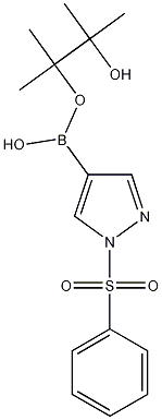 1-苯磺酰-1H-吡唑-4-硼酸频哪酯, 1073372-04-9, 结构式