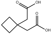 1,1-Cyclobutanediacetic acid Struktur