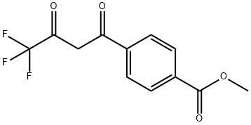 1-(4-Methoxycarbonylphenyl)-4,4,4-trifluoro-1,3-butanedione Structure