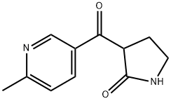 6-メチル-3-ピリドイル-2-ピロリジノン 化学構造式