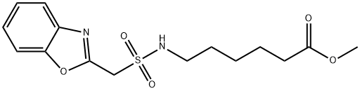 Benzoxazolemethanesulfonamide-N-(6-methyl-hexanoate) Structure
