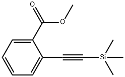 2-[(三甲基硅基)乙炔基]苯甲酸甲酯 结构式