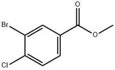 3-ブロモ-4-クロロ安息香酸メチル 化学構造式