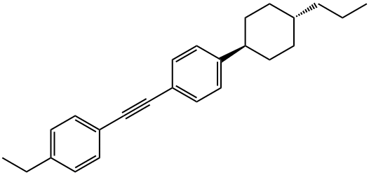 1-[(4-乙基苯基)乙炔基]-4-(反式-4-丙基环己基)苯, 107949-21-3, 结构式