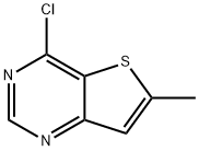 4-氯-6-甲基噻吩并[3,2-D]嘧啶 结构式
