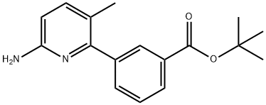 3-(6-氨基-3-甲基吡啶-2-基)苯甲酸叔丁酯, 1083057-14-0, 结构式