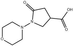 1-(4-吗啉)-5-氧代-3-吡咯烷羧酸, 1086380-62-2, 结构式