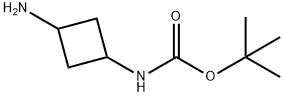 (3-アミノシクロブチル)カルバミン酸TERT-ブチル 化学構造式